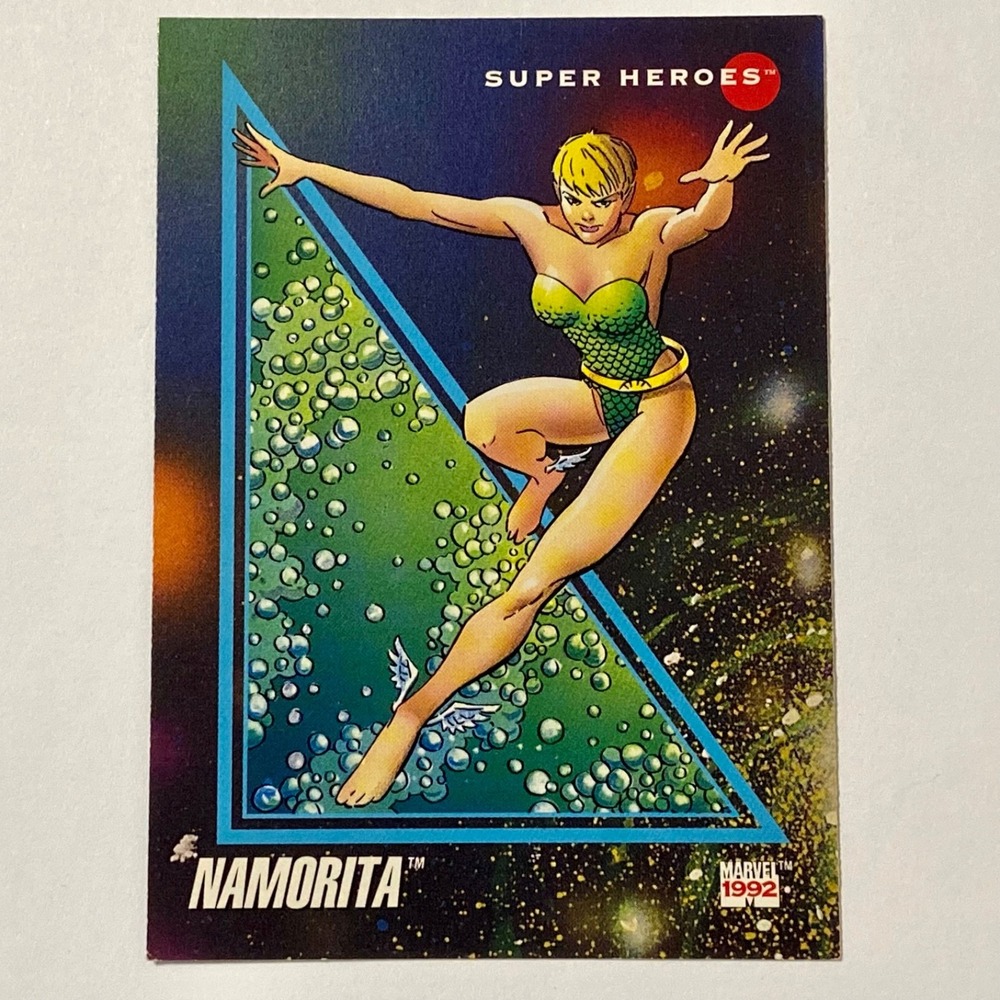 Vintage Marvel Comics 1992 Namorita Super Heroes Trading Card #49 Impel GUC